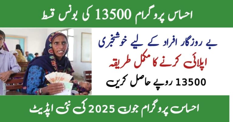 Ehsaas Program 8171 Bonus Qist Rs 13500