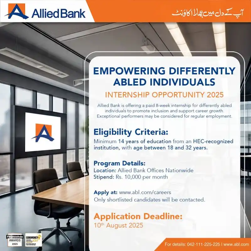 Allied Bank Internship 2025 