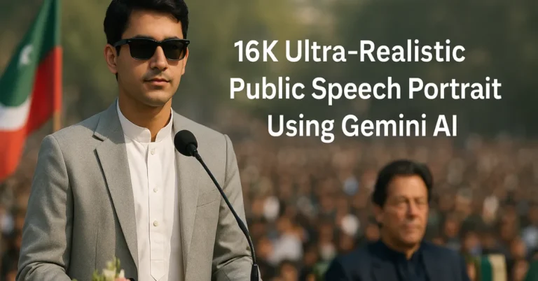 Create a 16K Ultra-Realistic Public Speech Portrait Using Gemini AI