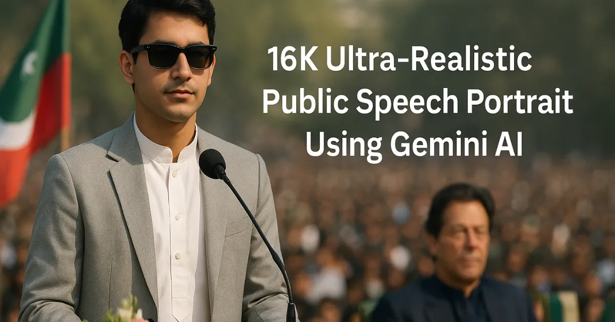 Create a 16K Ultra-Realistic Public Speech Portrait Using Gemini AI