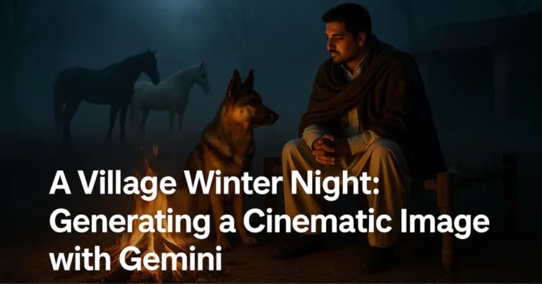 Create a Cinematic Village Night Scene with AI