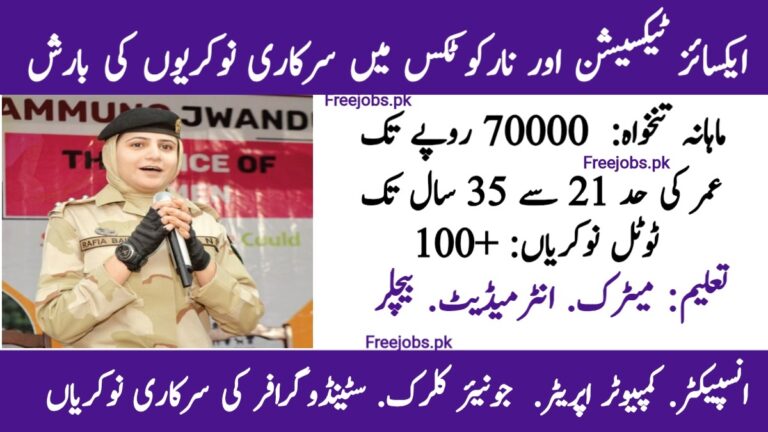 Sindh Government Announces Multiple Jobs in Excise, Taxation and Narcotics Control Department