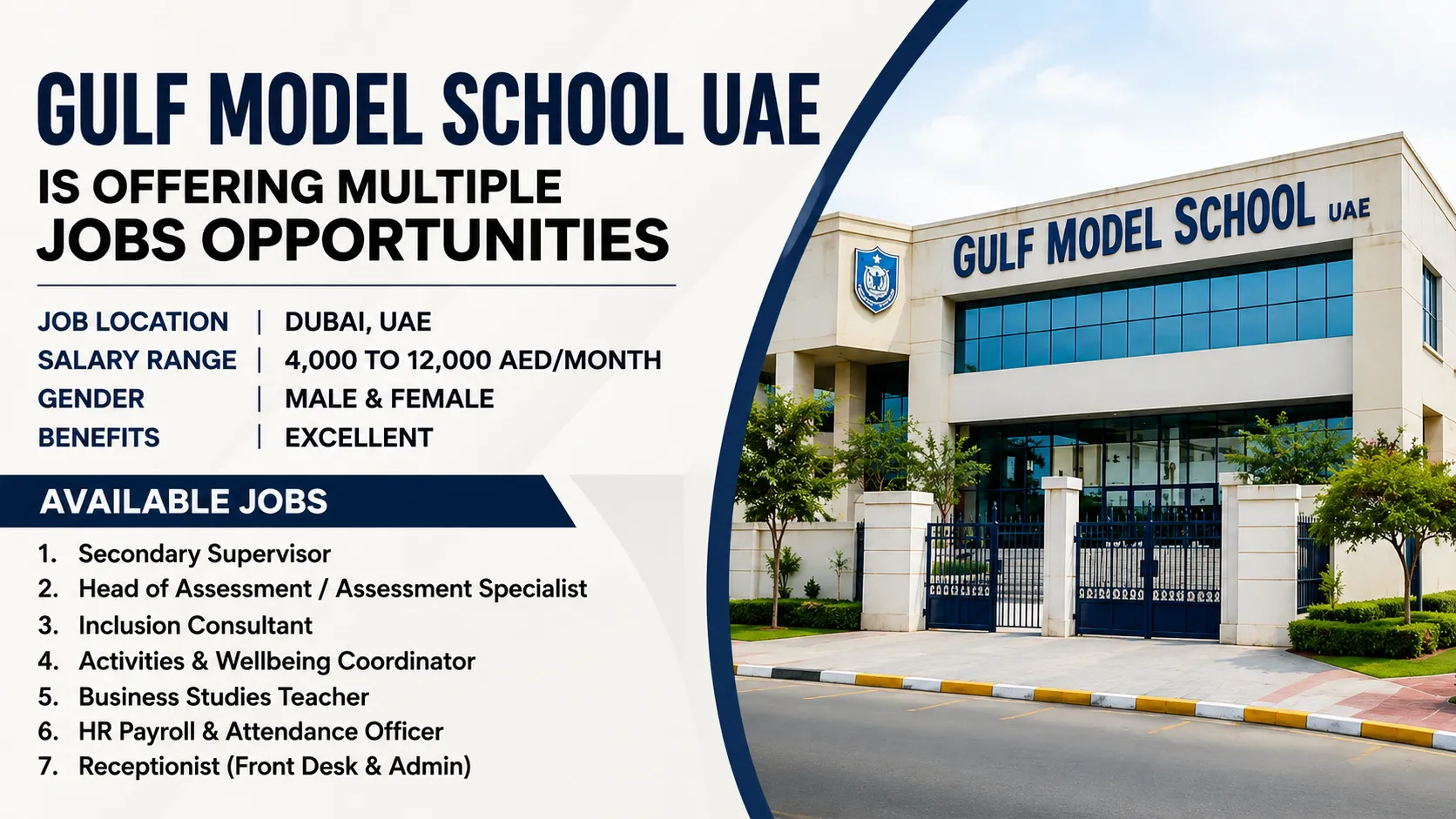 Gulf Model School UAE Careers 2026