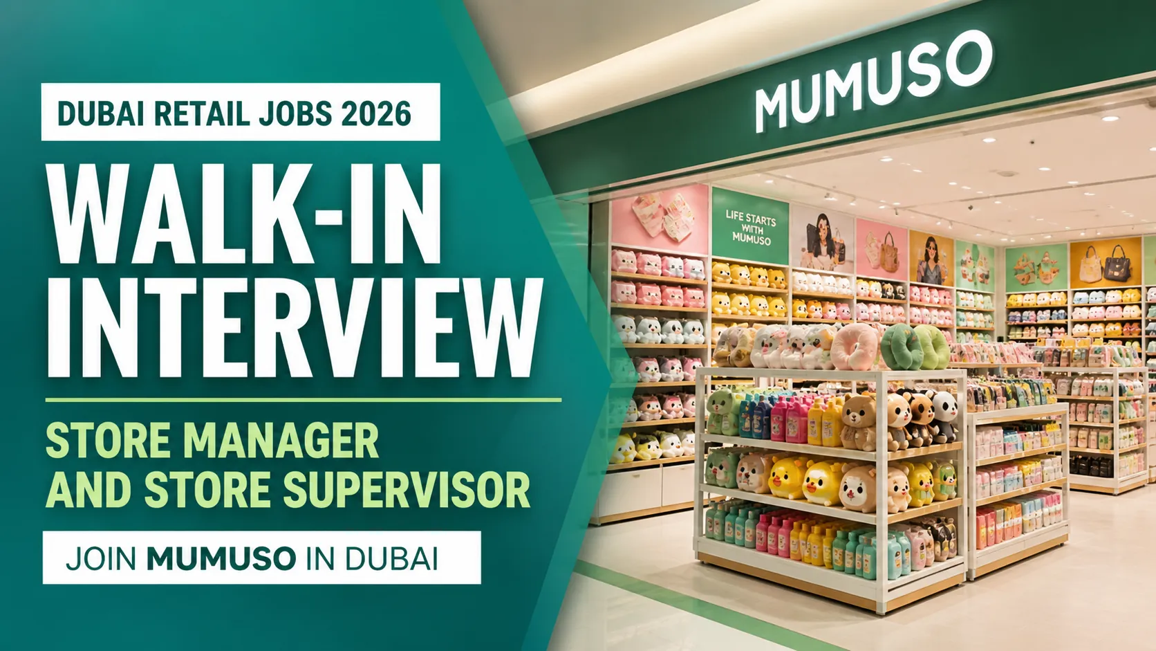 Mumuso Jobs in Dubai 2026
