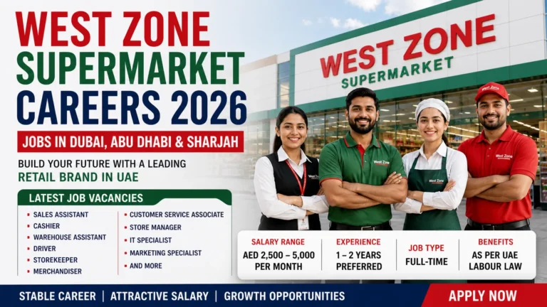 West Zone Supermarket Careers 2026 in Dubai