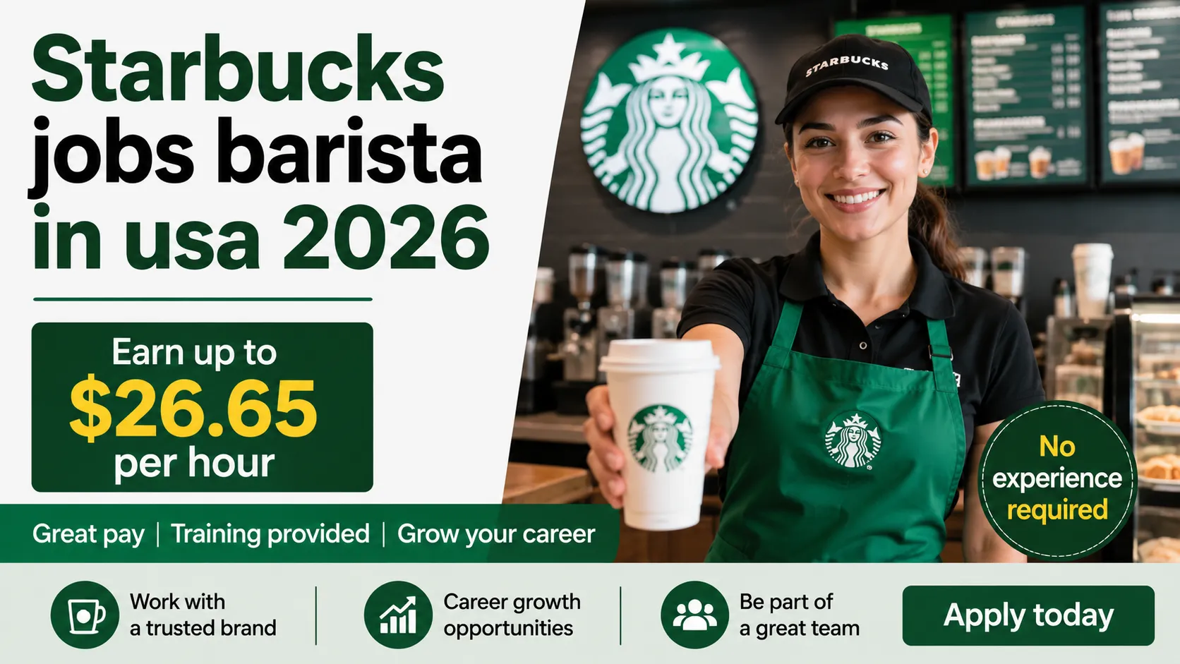 Starbucks Barista Jobs in USA 2026