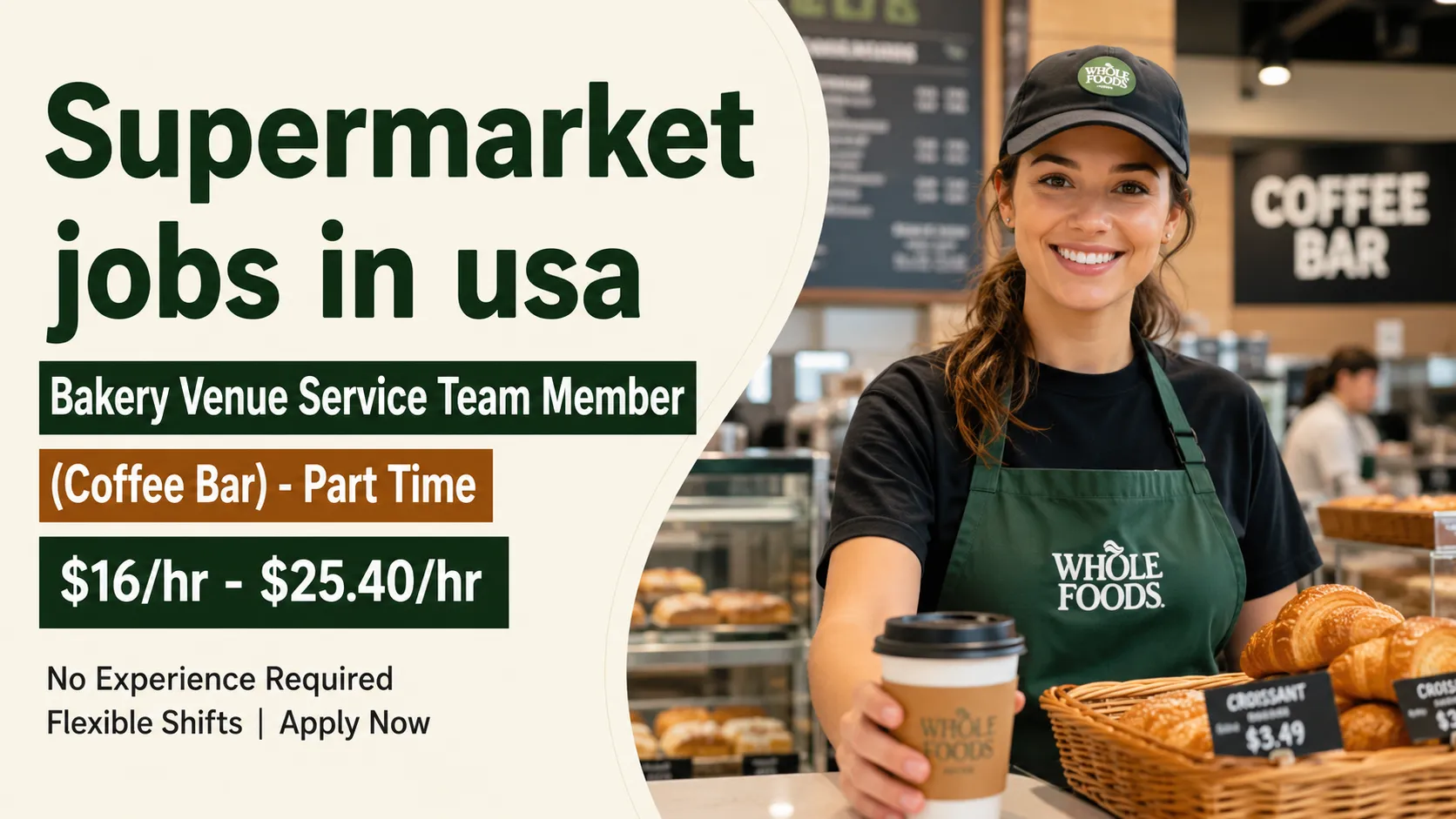 Supermarket Jobs in USA 2026 – Bakery Venue Service Team Member