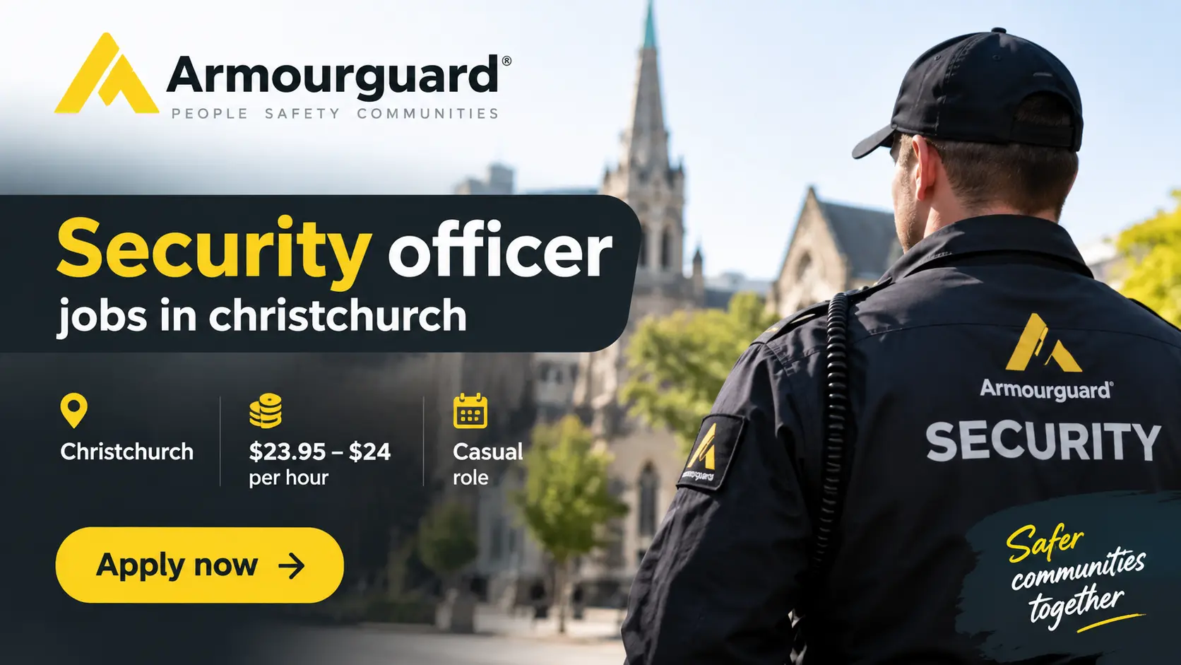 Armourguard Security Officer Jobs in Christchurch