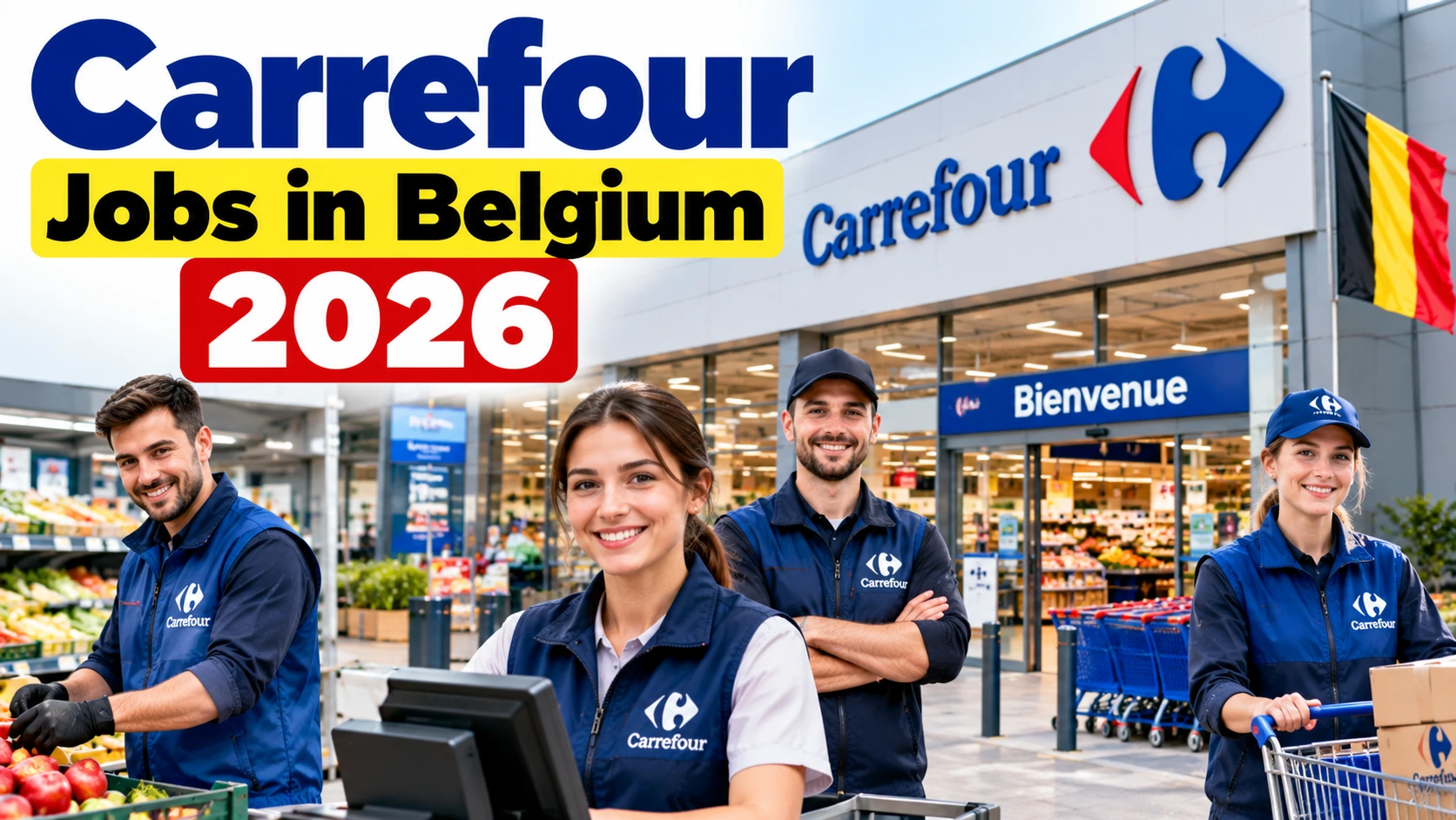 Carrefour supermarkets Jobs in Belgium 2026