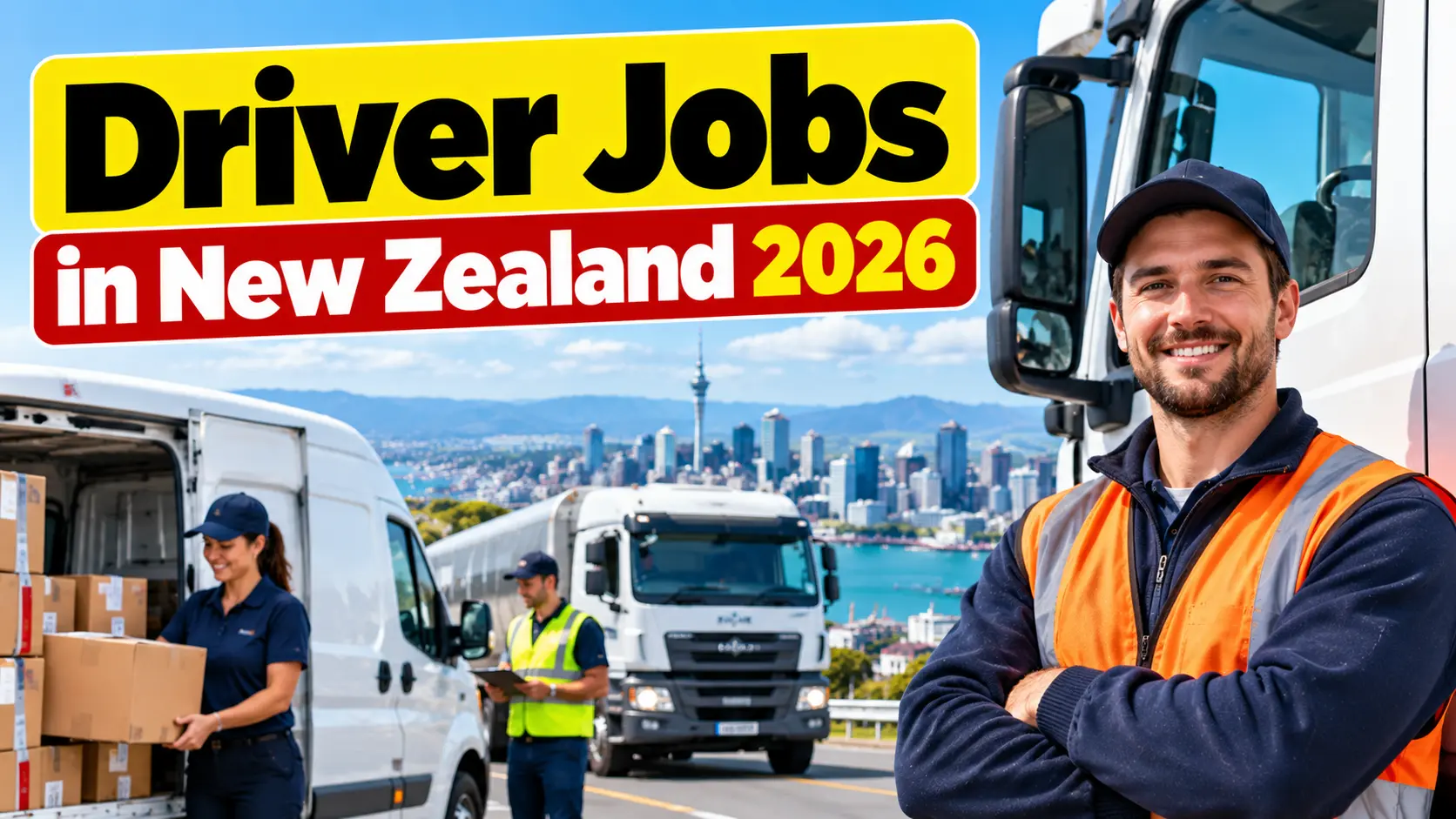 Driver Jobs in New Zealand 2026 – Latest Truck, Delivery & Courier Vacancies With Hourly Pay