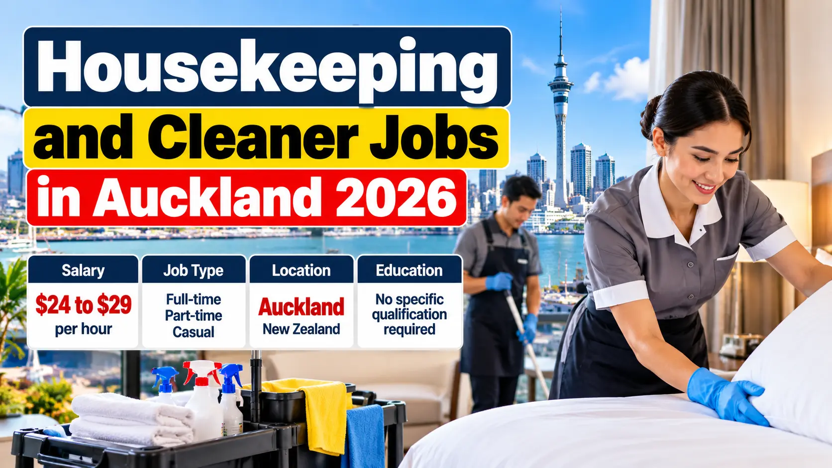 Housekeeping and Cleaner Jobs in Auckland 2026